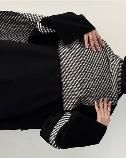 Abaya hivernale raffinée