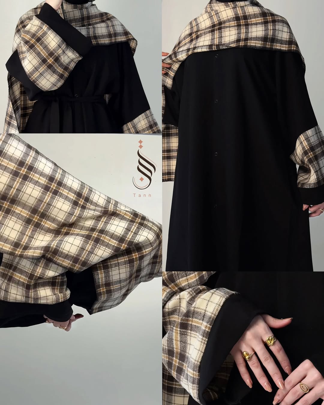 Abaya hivernale raffinée