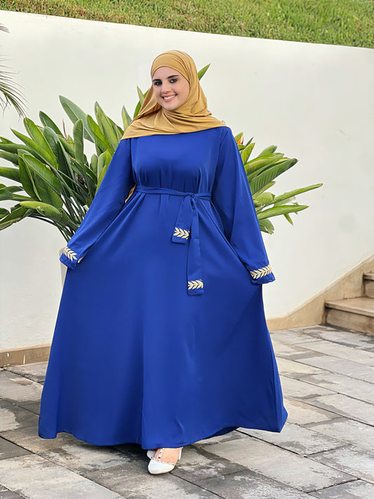 Robe Longue Élégante en Crêpe Rosa