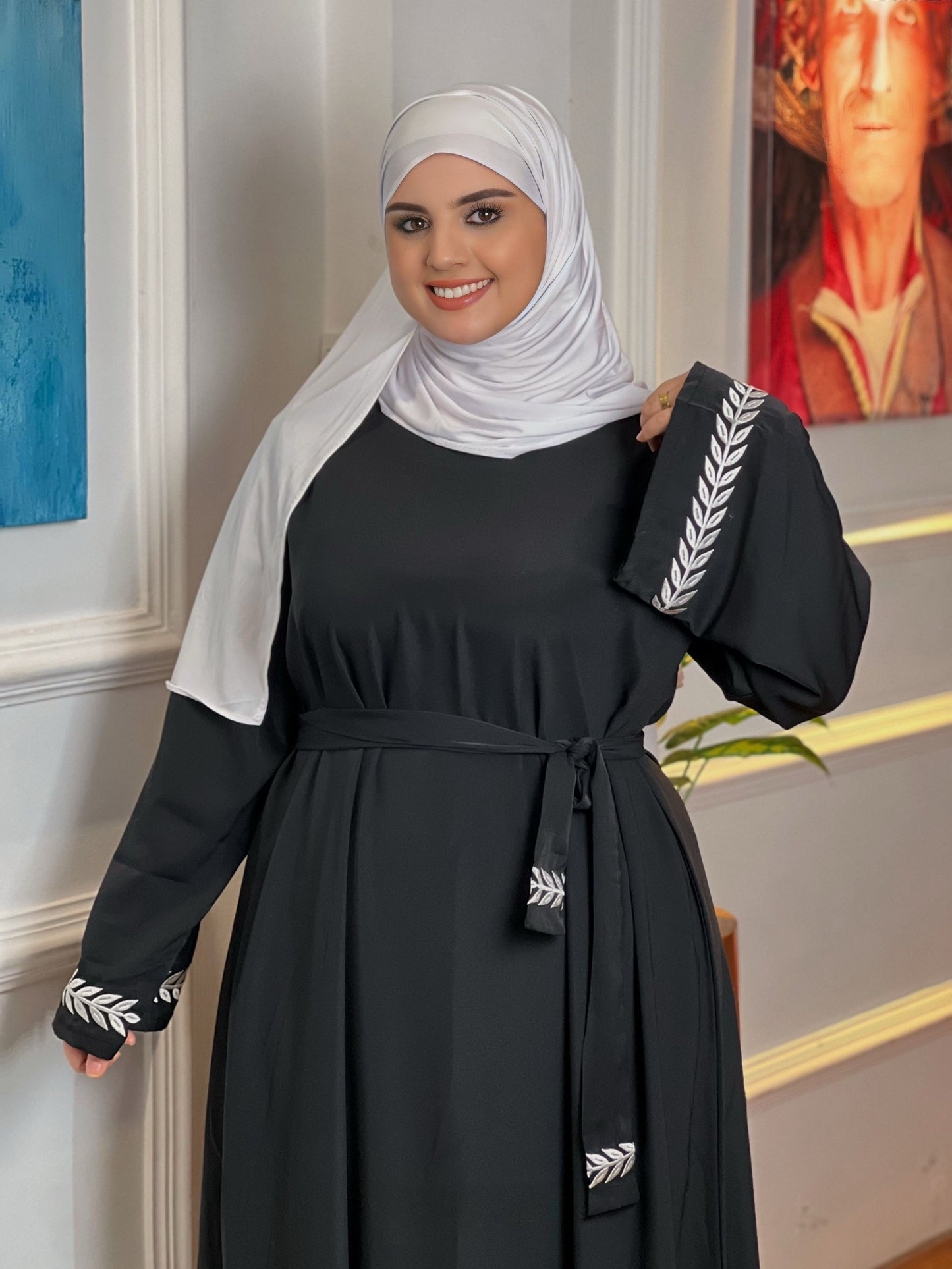 Robe Longue Élégante en Crêpe Rosa